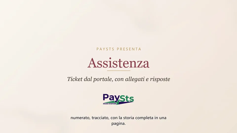 Assistenza integrata: apri un ticket dal portale e segui la risposta senza email