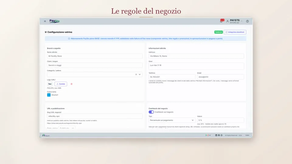 Wallet e cashback: il credito che riporta il cliente in negozio, con regole decise da te